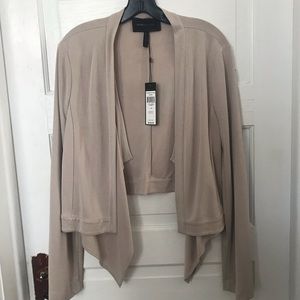 BCBGMAXAZRIA SOFT DRAPED JACKET